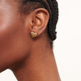 Woven Heart Studs