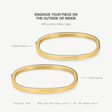 Engravable Classic Soft Square Bangle