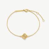 Pleated Clover Bracelet