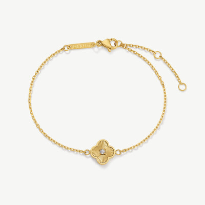 Pleated Clover Bracelet