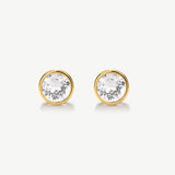 Bezel Tennis Studs