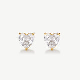 Classic Heart Tennis Studs