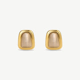 Moonstone Abstract Statement Earrings