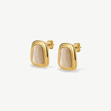Moonstone Abstract Statement Earrings