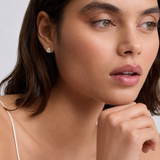 Pear Bezel Studs