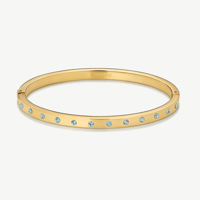 Eternity Bangle Slim Aquamarine