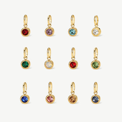 Mini Bezel Birthstone Charm