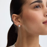 Bold Emerald Solitaire Earrings