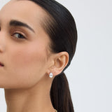 Bold Pear Solitaire Earrings