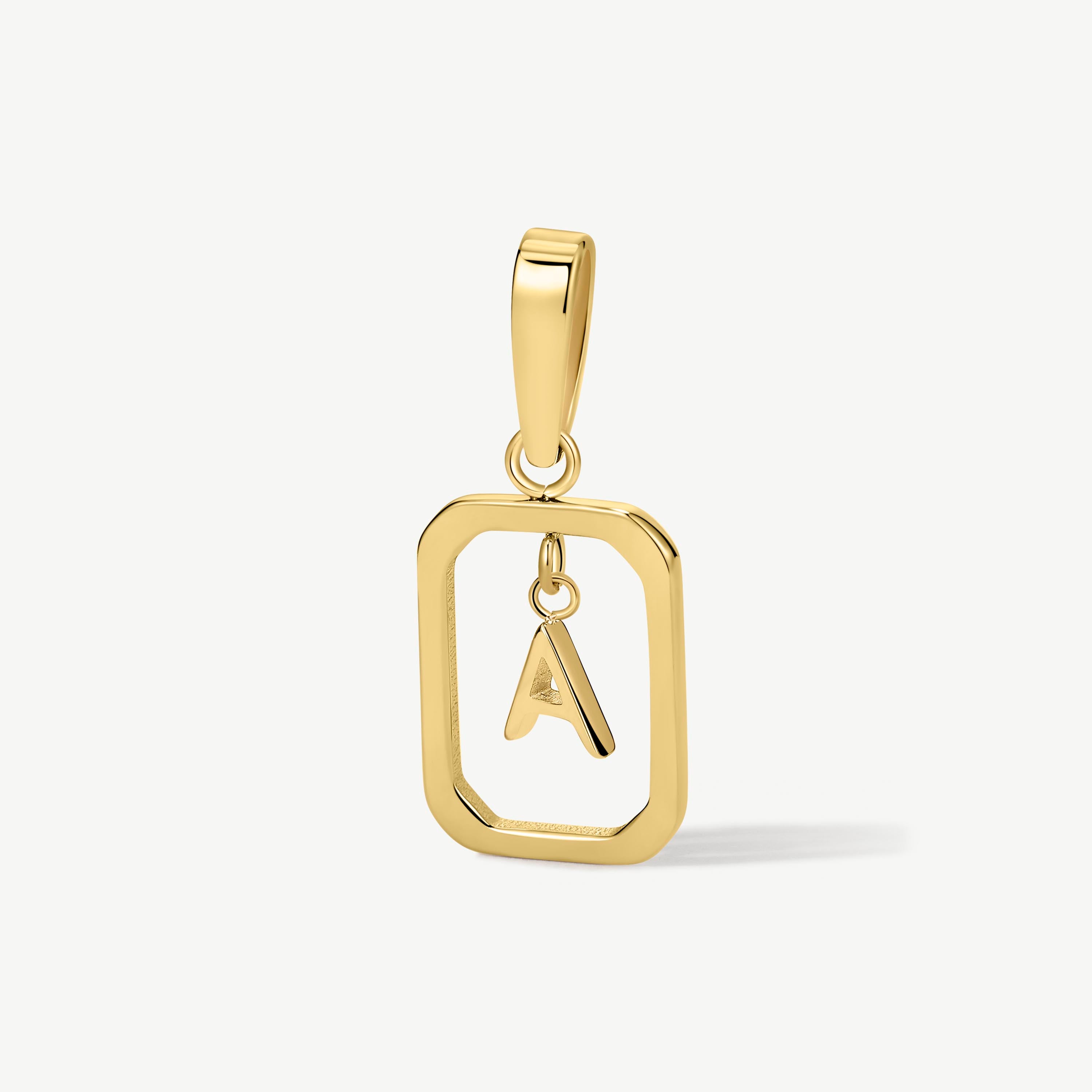 Floating Initial Pendant
