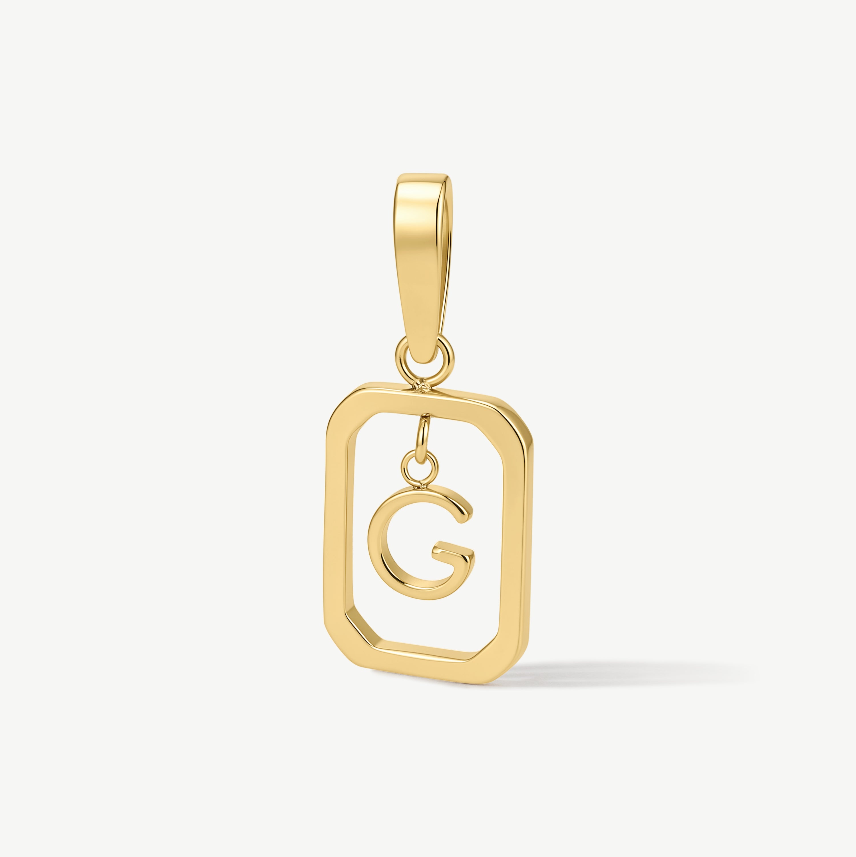 Floating Initial Pendant