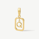 Floating Initial Pendant