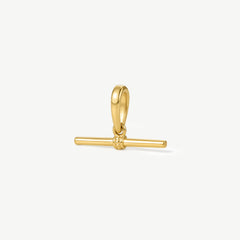 Gold-tone T-bar pendant