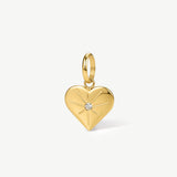 Mini Celeste Heart Charm