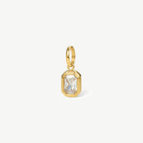 Emerald Cut Bezel Pendant