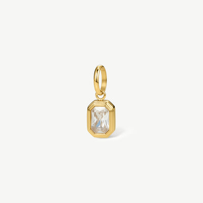 Emerald Cut Bezel Pendant