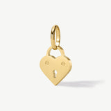 Mini Heart Padlock Charm