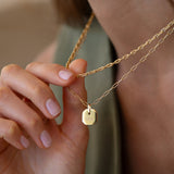 Engravable Mini Tag Necklace