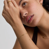 Multi Signature Bracelet with Stones