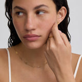 Multi Signature Necklace with Stones