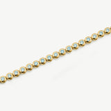 Classic Bezel Tennis Bracelet Aquamarine