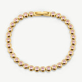 Classic Bezel Tennis Bracelet Pink
