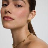 Ribbed Small Hoops