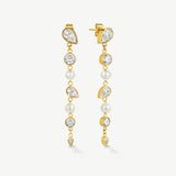 Statement Drop Pear and Pearl Earrings