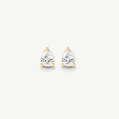 Classic Pear Solitaire Earrings