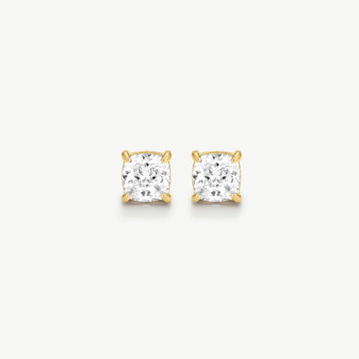 Bold Asscher Solitaire Earrings