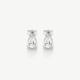 Classic Pear Solitaire Earrings