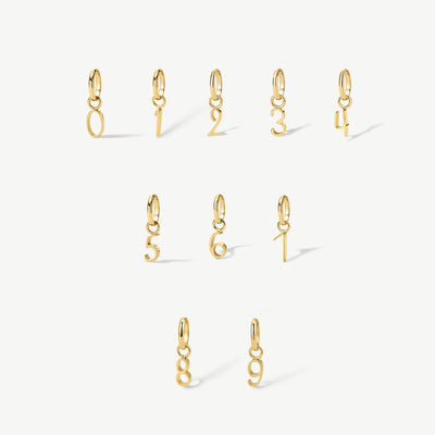 Mini Number Charm