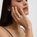 Oval Solitaire Diamond-Inspired Ring 2ct