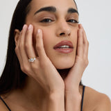 Oval Triology Diamond-Inspired Ring 2ct
