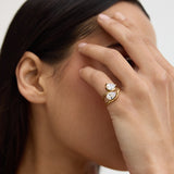 Pear Promise Ring