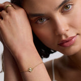 Pleated Clover Bracelet