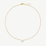 Oval Solitaire Necklace