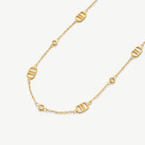 Multi Signature Necklace with Stones