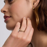 Pavé Curve Stacking Ring