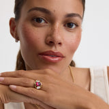 Bezel Trilogy Ring Ruby