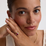 Bezel Trilogy Ring Ruby