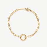 Paperclip Chain Charm Bracelet