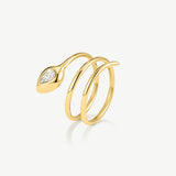Snake Intertwined Ring