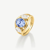 Bezel Trilogy Ring Tanzanite