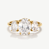 Oval Triology Diamond-Inspired Ring 2ct