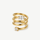 Spiral Statement Ring