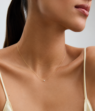 Delicate Lab Grown Diamond Necklace