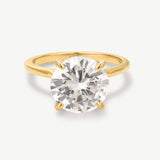 Round Solitaire Diamond-Inspired Ring 3ct
