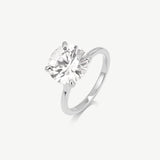 Round Solitaire Diamond-Inspired Ring 3ct
