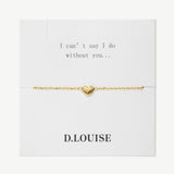 Bridesmaid Dainty Heart Bracelet